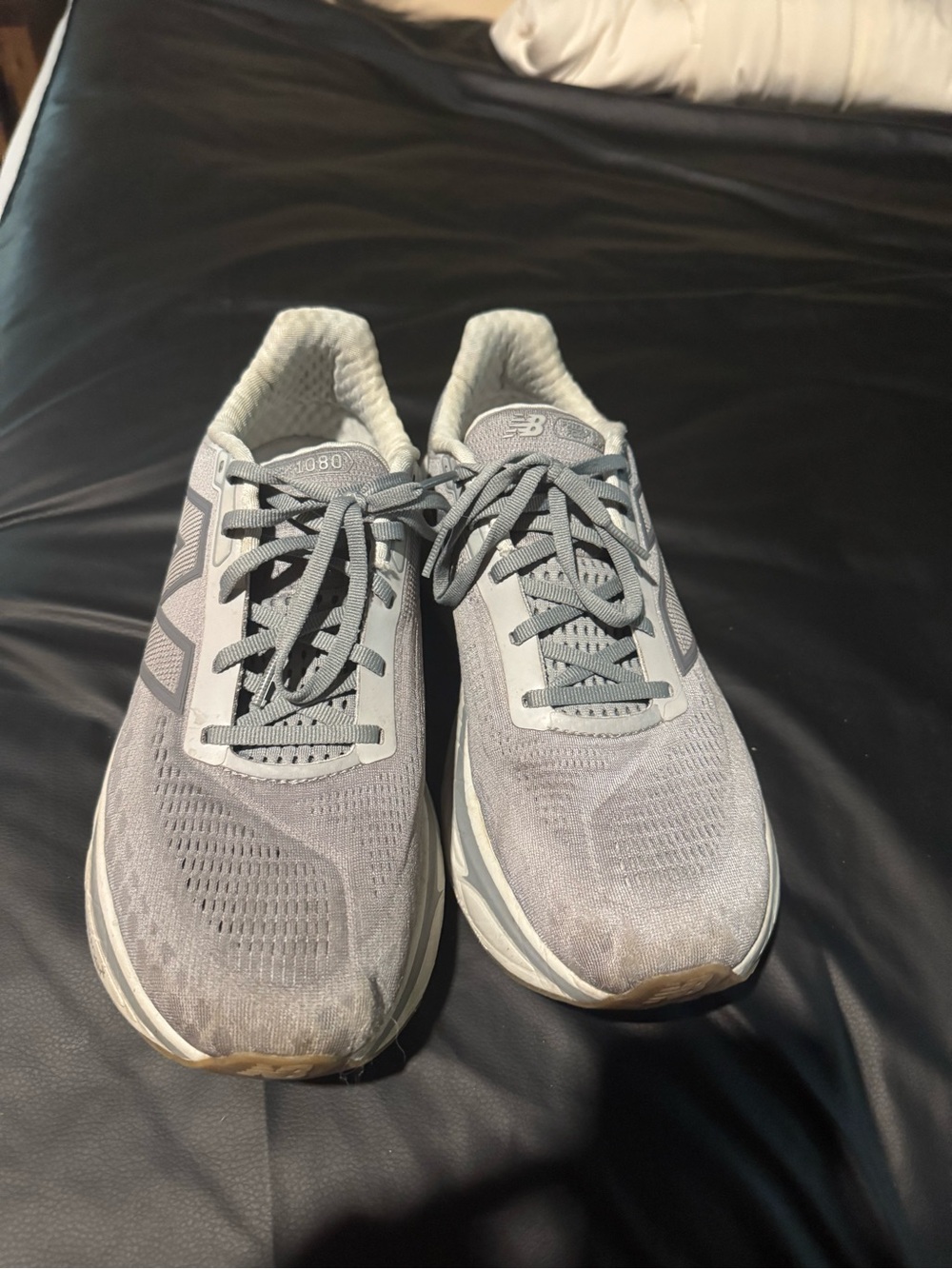 New Balance Men's Gray Mesh Athletic Running Sneakers